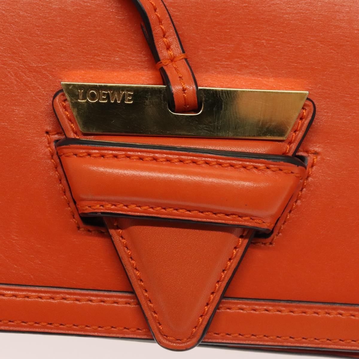 Loewe Barcelona Shoulder Bag Leather, ORANGE, LEATHER, Shoulder bag