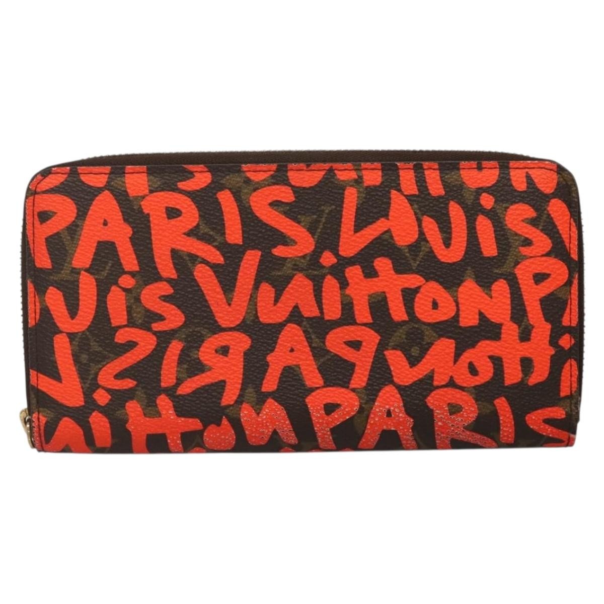 Louis Vuitton Zippy Wallet NM Monogram Graffiti, ORANGE, CANVAS, Wallets