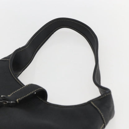 Salvatore Ferragamo Vintage Shoulder Bag Leather, BLACK, LEATHER, Shoulder bag