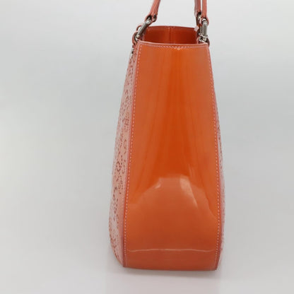 Chanel CC No.5 Shopping Tote Perforated Patent, ORANGE, PATENT_LEATHER, Tote bag