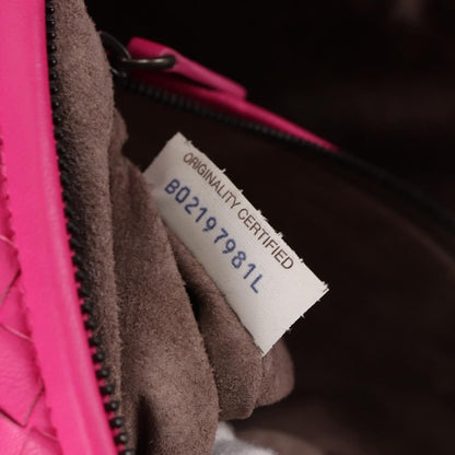 Bottega Veneta Veneta Hobo Intrecciato Nappa, PINK, LEATHER, Handbag