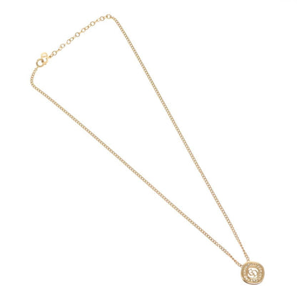 Christian Dior CD Pendant Necklace Metal, GOLD, METAL, Necklace