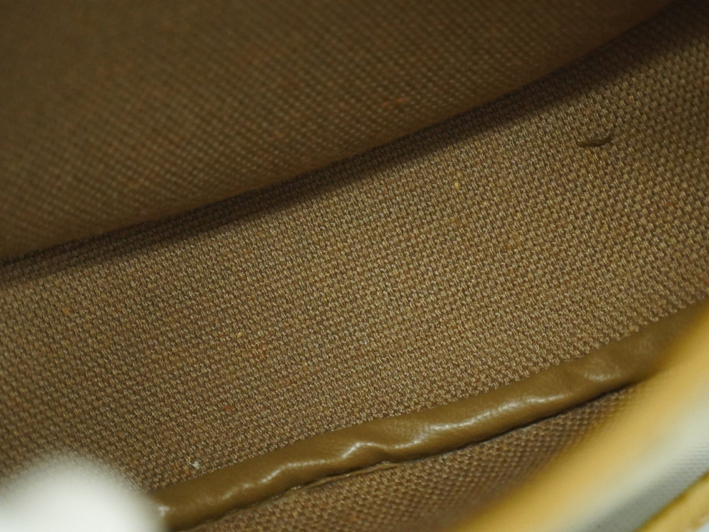 Christian Dior Vintage Honeycomb Shoulder Bag Canvas, BEIGE, CANVAS, Shoulder bag