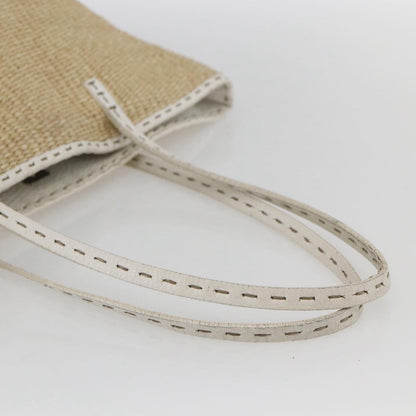Fendi Selleria Tote Bag Raffia, BEIGE, WICKER, Tote bag