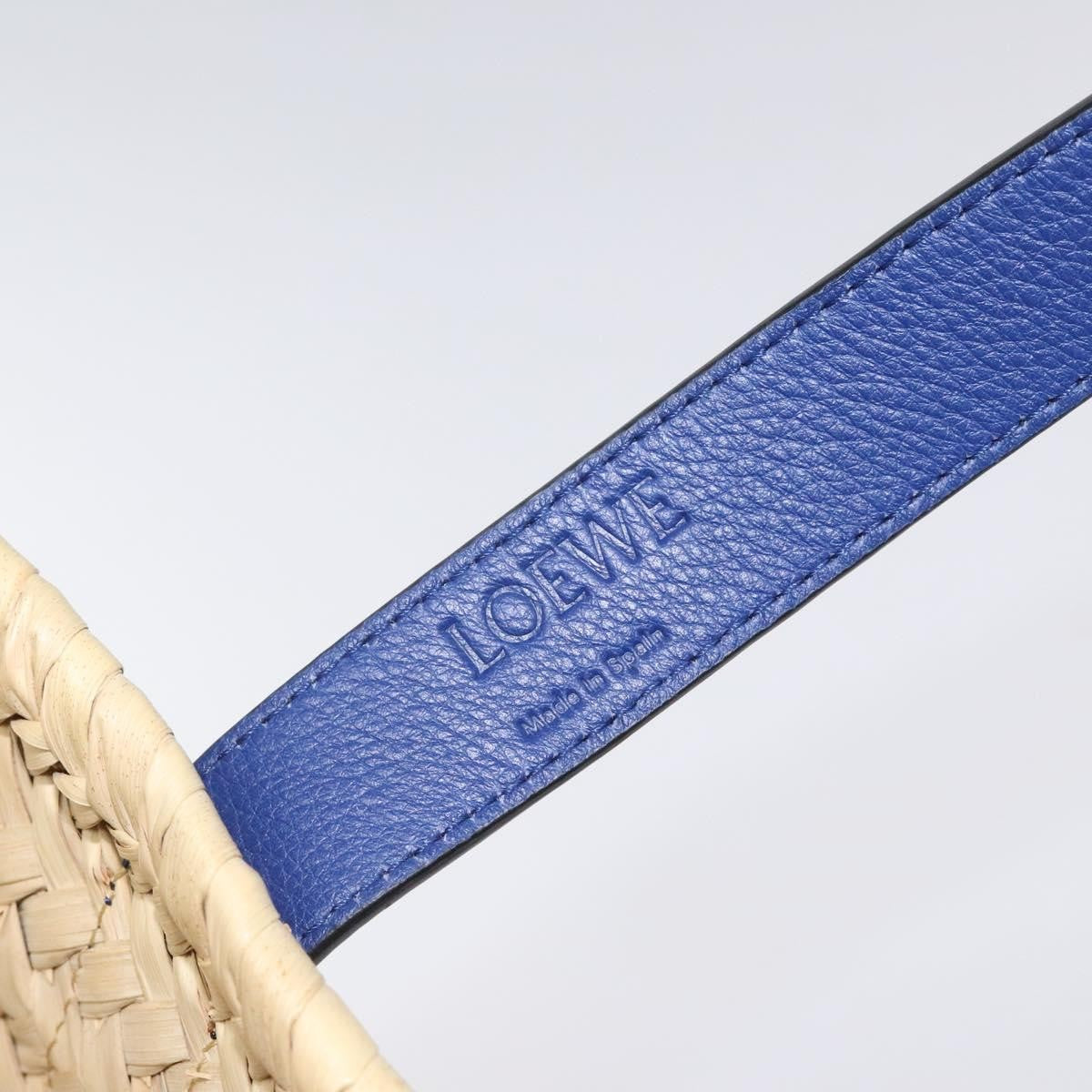 Loewe Basket Tote Raffia, BEIGE, WOOD, Tote bag