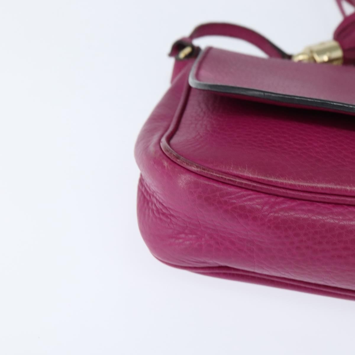 Gucci Soho Chain Crossbody Bag Leather, PINK, LEATHER, Shoulder bag