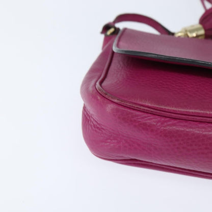 Gucci Soho Chain Crossbody Bag Leather, PINK, LEATHER, Shoulder bag