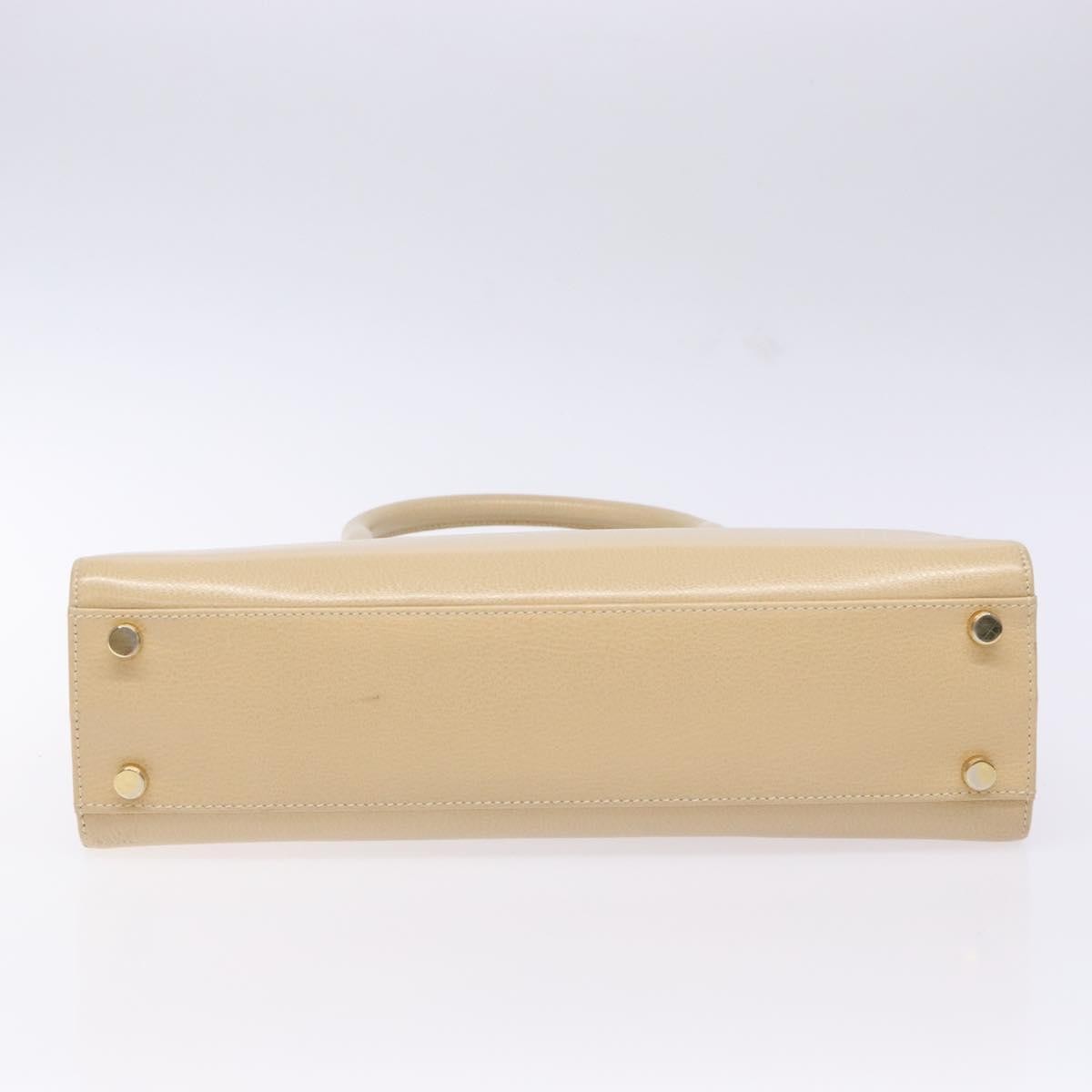 Salvatore Ferragamo Convertible Dome Gancini Leather, BEIGE, LEATHER, Handbag