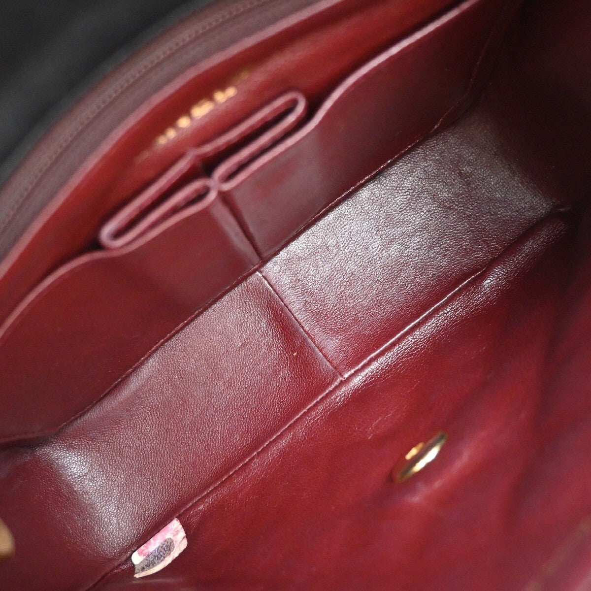 Chanel Vintage Square Classic Flap Bag Quilted Lambskin, BLACK, LEATHER, Shoulder bag