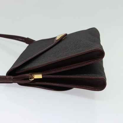 Saint Laurent Vintage Shoulder Bag Canvas, BURGUNDY, CANVAS, Shoulder bag