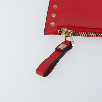 Valentino Garavani Rockstud Pouch Leather, PINK, LEATHER, Clutche & pouche