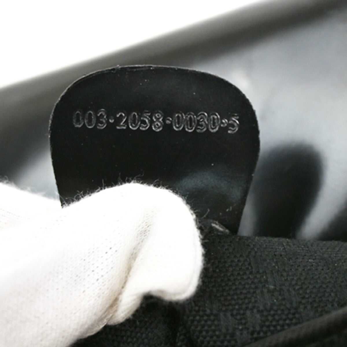 Gucci Vintage Bamboo Backpack Nylon and Patent Leather, BLACK, NYLON, Backpack