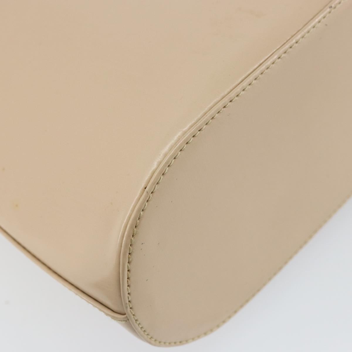 Salvatore Ferragamo Gancini Shoulder Bag Leather, BEIGE, LEATHER, Shoulder bag