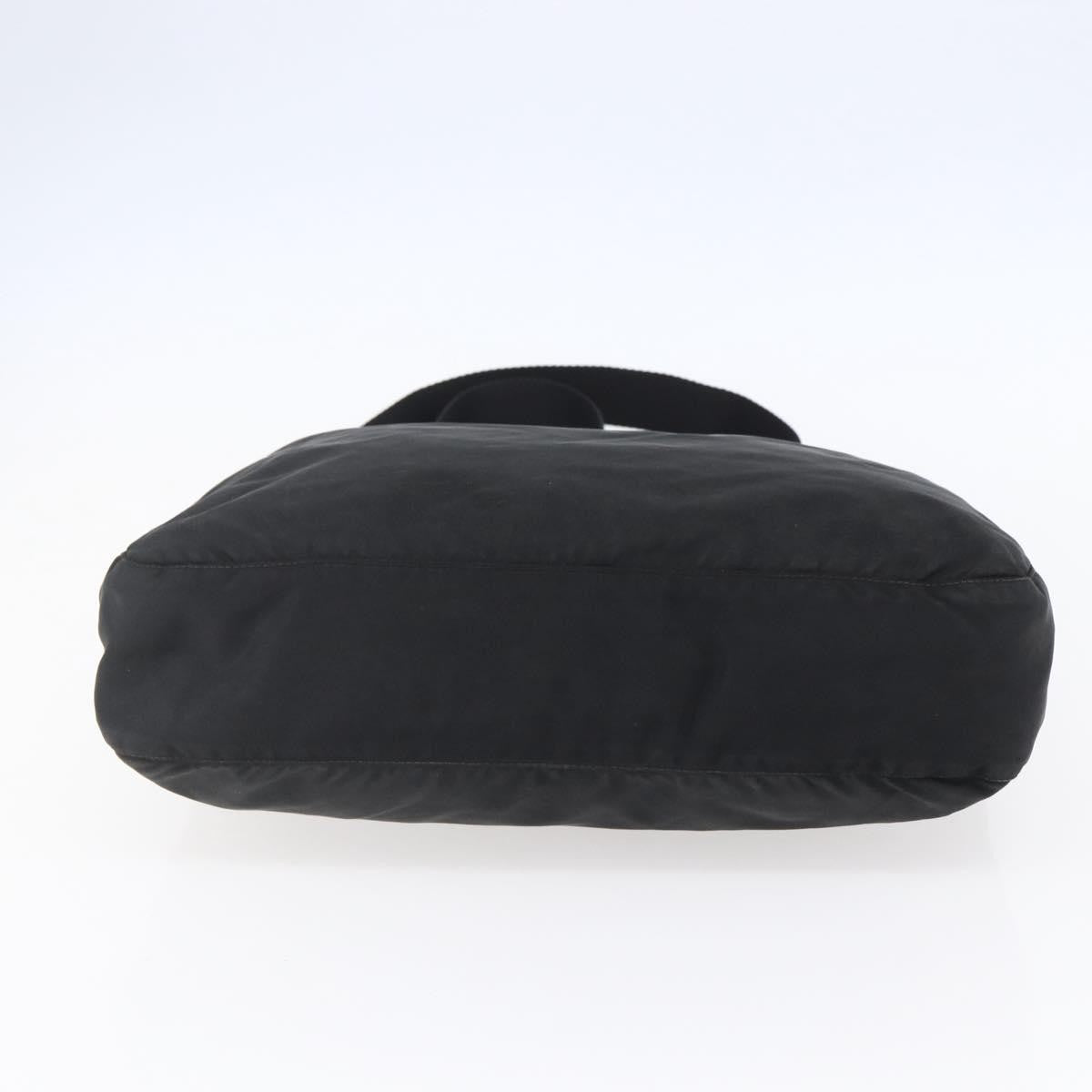Prada Front Pocket Messenger Bag Tessuto, BLACK, NYLON, Shoulder bag