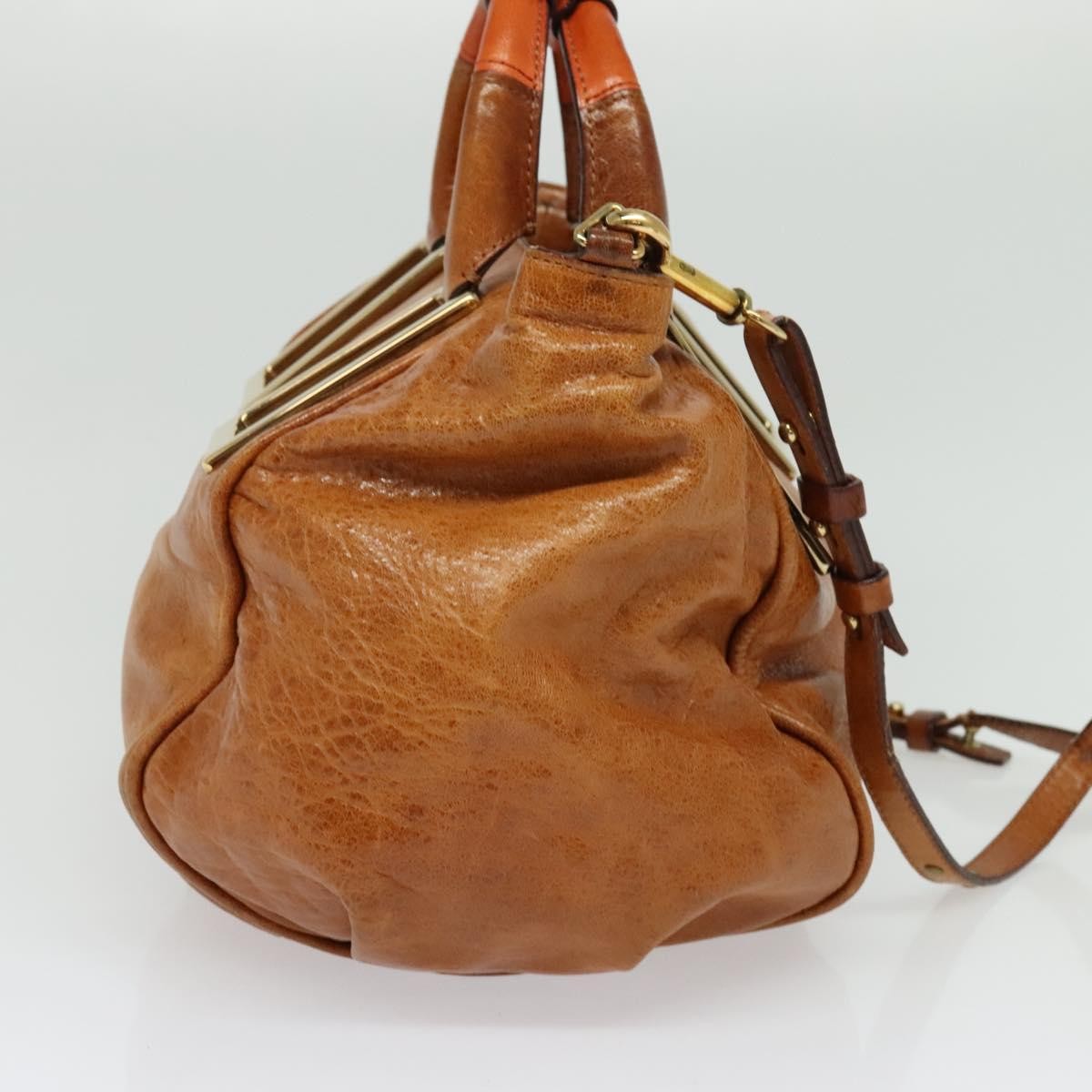 Chloe Ethel Handbag Leather, BROWN, LEATHER, Handbag