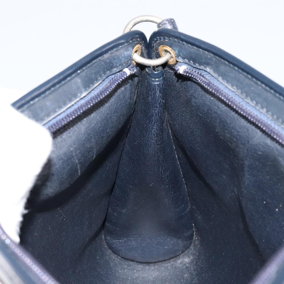 Christian Dior Vintage Trotter Shoulder Bag Canvas, NAVY, CANVAS, Shoulder bag