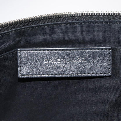 Balenciaga Explorer Pouch Leather, BLACK, LEATHER, Clutche & pouche