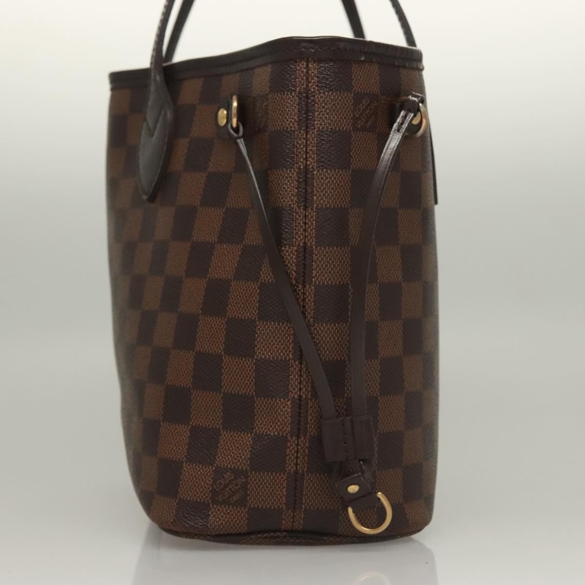 Louis Vuitton Neverfull Tote Damier, BROWN, CANVAS, Tote bag