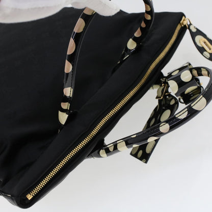 Louis Vuitton Desire Lockit Bag Kusama Infinity Dots Monogram Nylon, BLACK, NYLON, Handbag