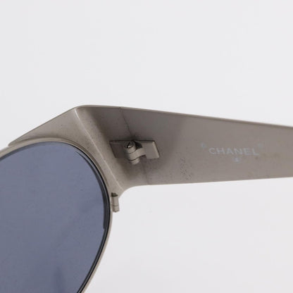 Chanel Logo CC Sunglasses Metal, SILVER, METAL, Sunglasse
