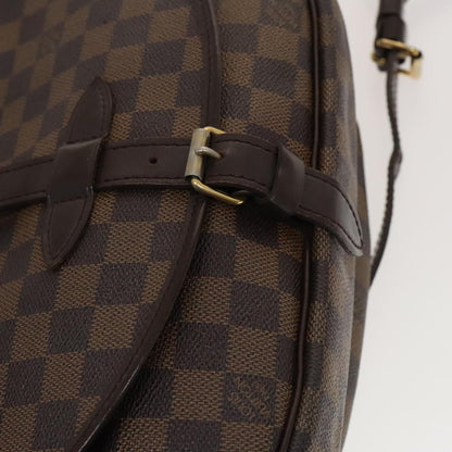 Louis Vuitton Saumur Handbag Damier, BROWN, CANVAS, Handbag
