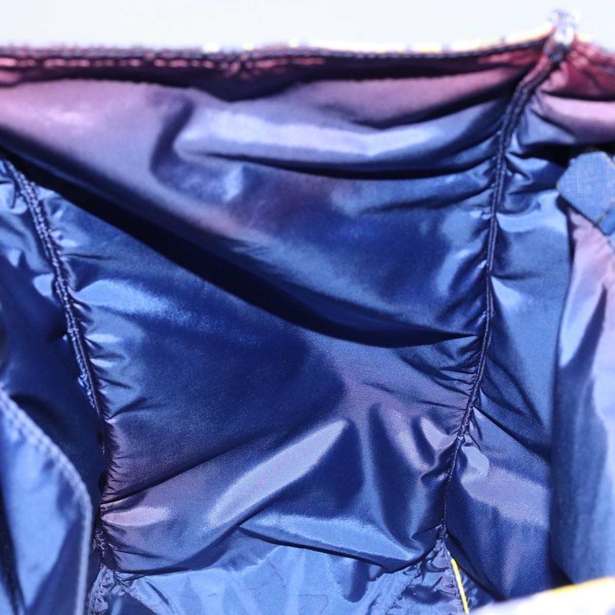 Prada Floreal Tote Printed Tessuto, BLUE, NYLON, Tote bag