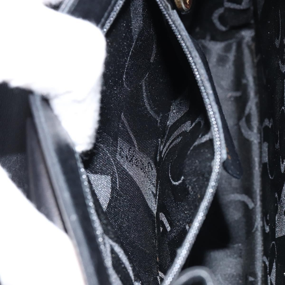 Salvatore Ferragamo Gancini Convertible Top Handle Bag Leather, BLACK, LEATHER, Handbag