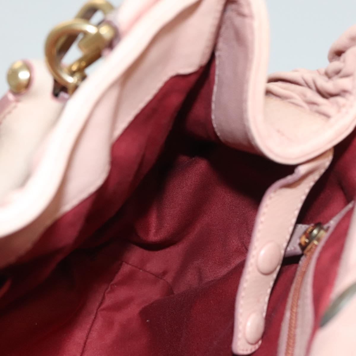 Bally Vintage Handbag Quilted Leather, PINK, LEATHER, Handbag