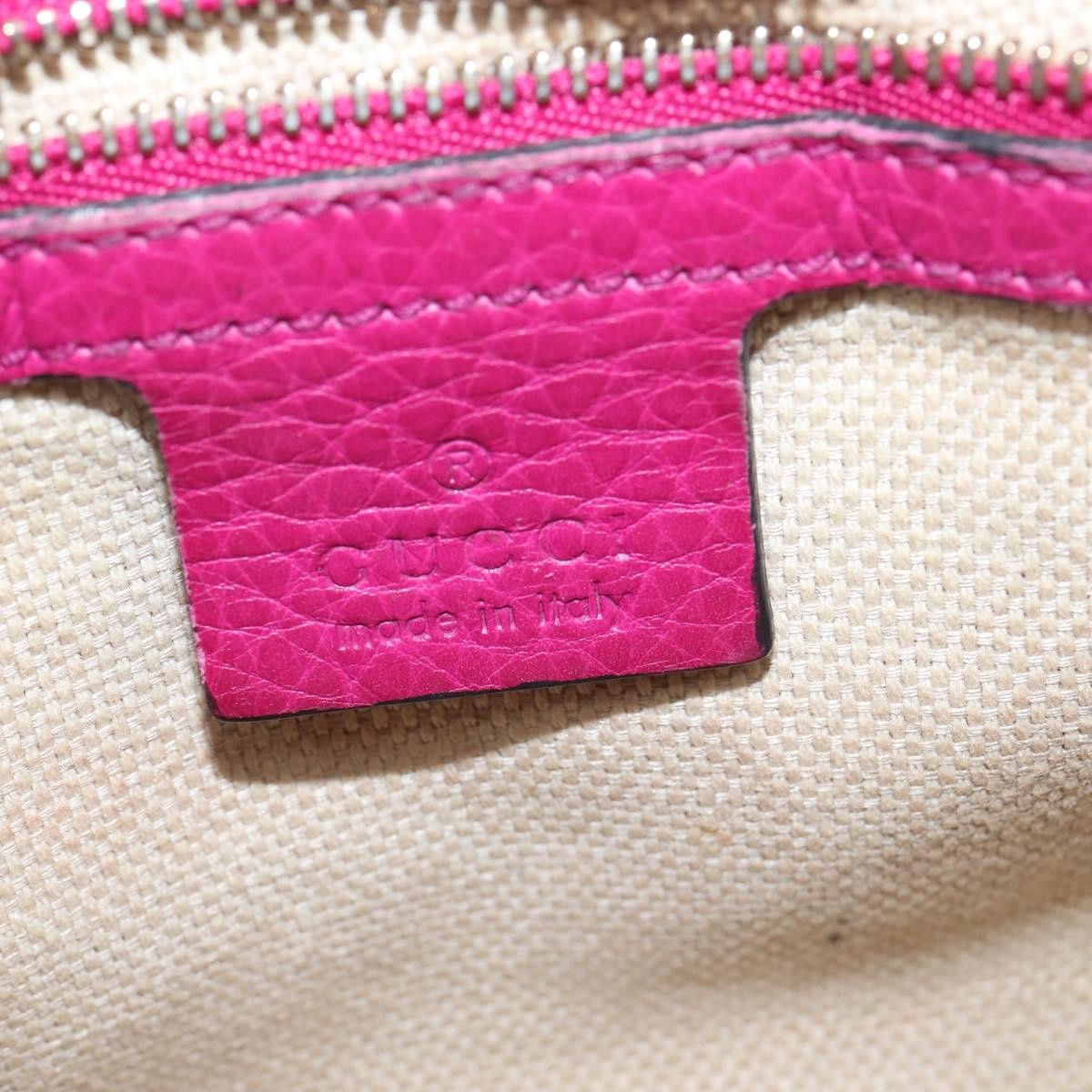 Gucci Soho Chain Crossbody Bag Leather, PINK, LEATHER, Crossbody bag