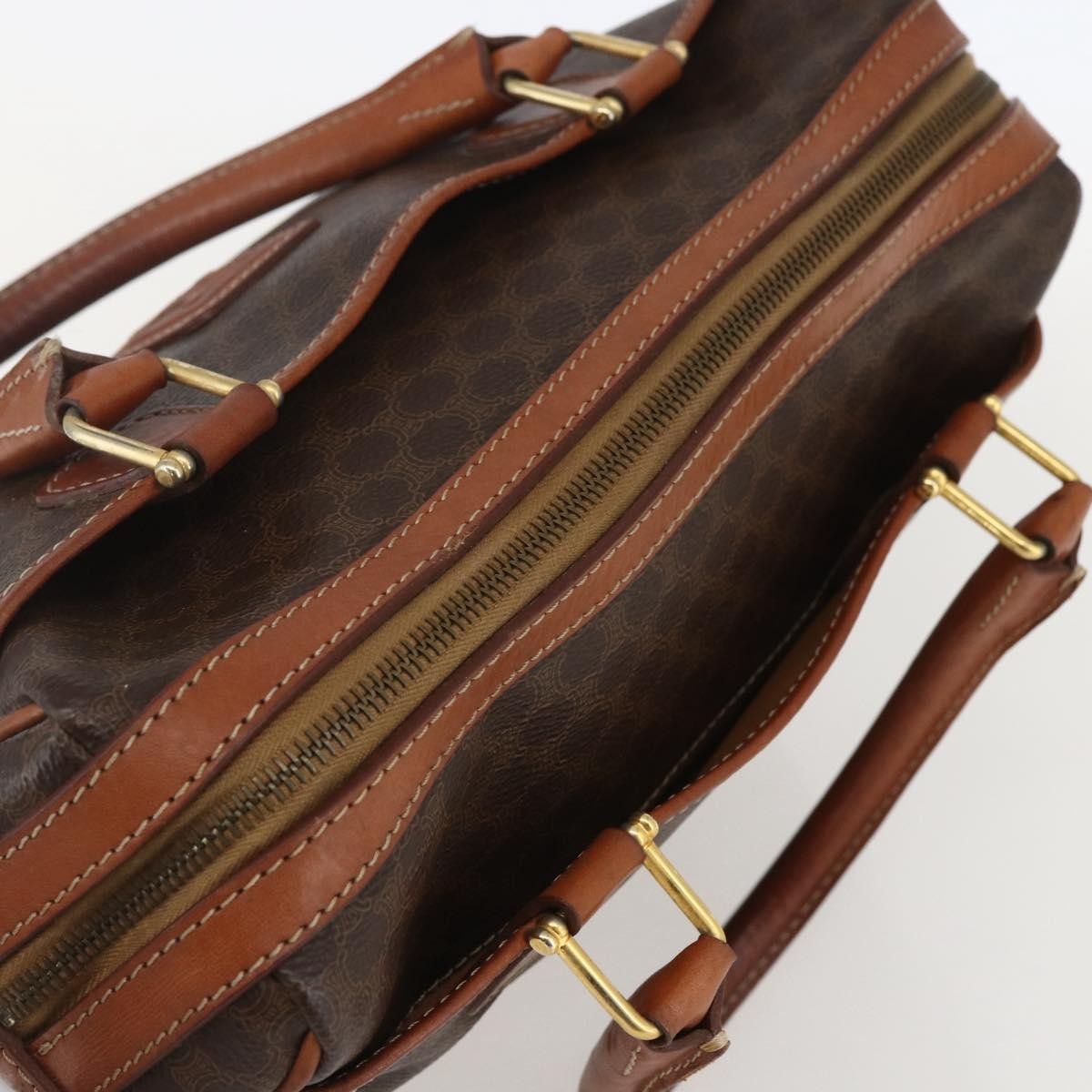 Celine Macadam Handbag Macadam with leather, BROWN, PVC, Handbag