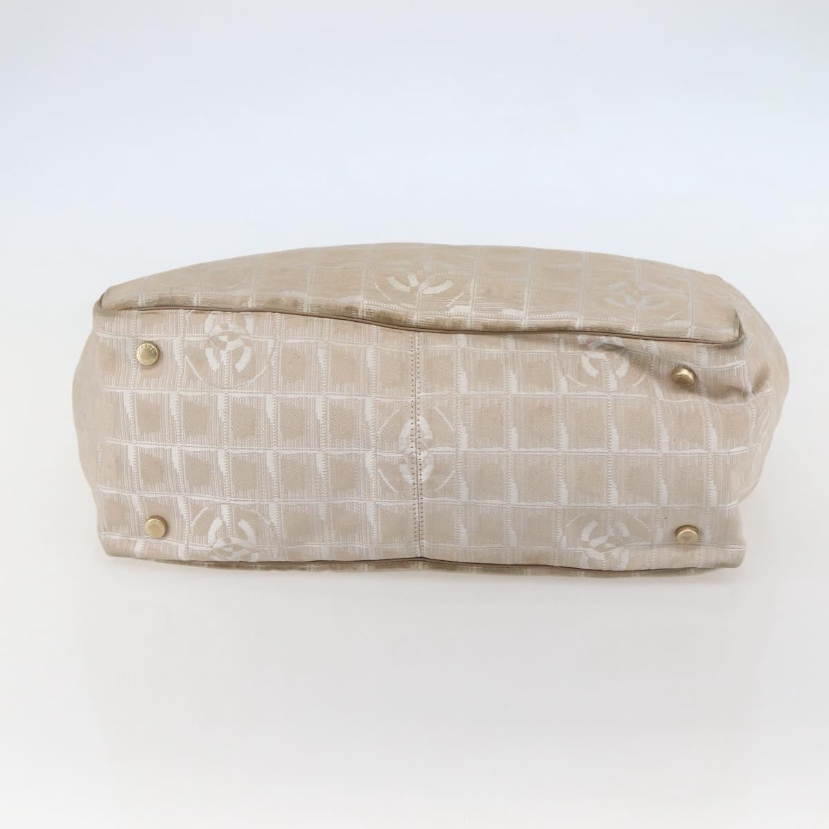 Chanel Travel Line Tote Nylon, BEIGE, NYLON, Tote bag