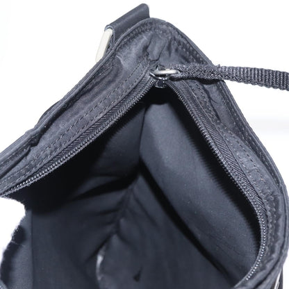Prada Zip Messenger Bag Tessuto, BLACK, NYLON, Shoulder bag