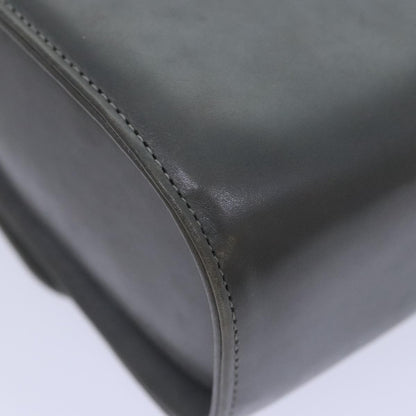 Salvatore Ferragamo Vintage Flap Chain Shoulder Bag Leather, GRAY, LEATHER, Shoulder bag