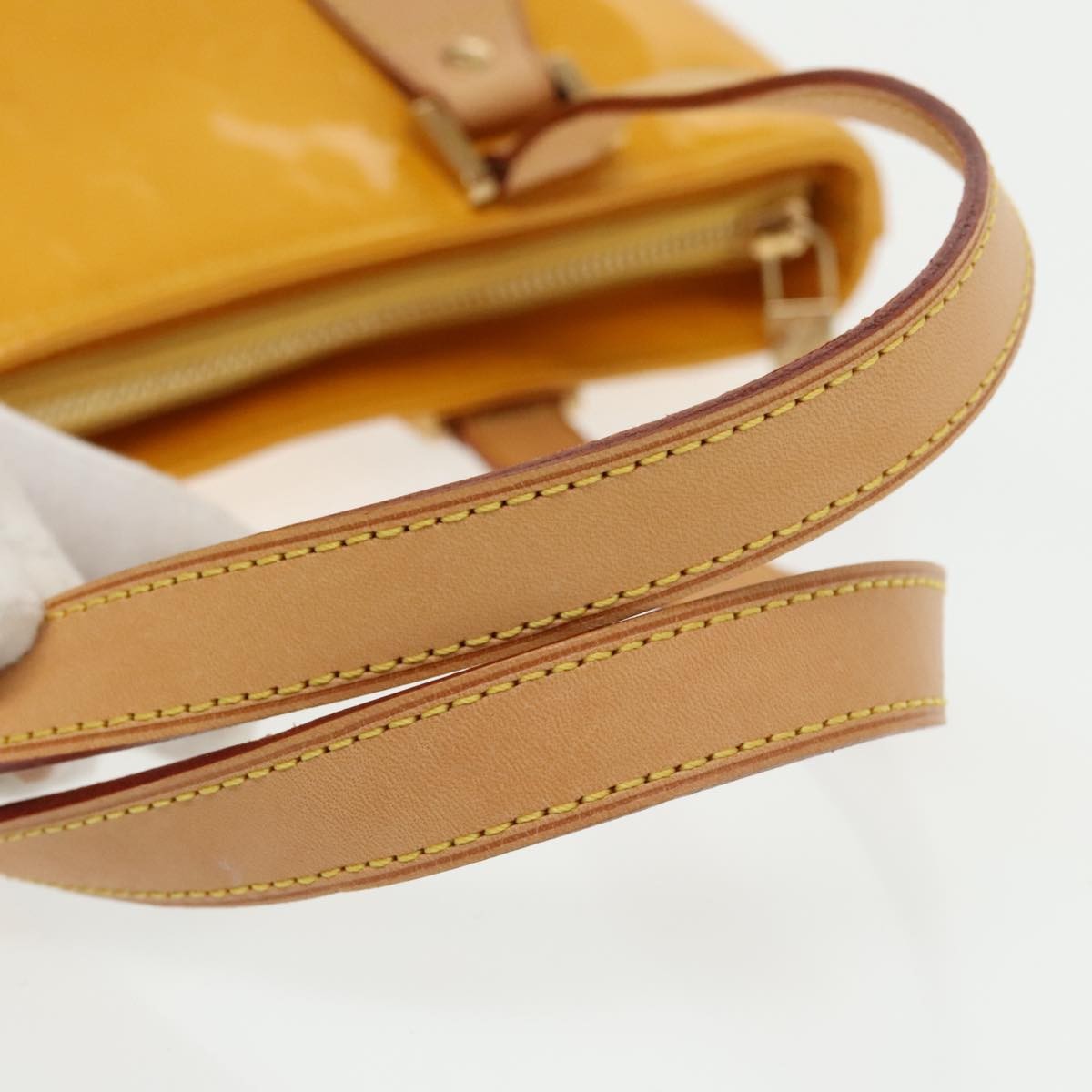 Louis Vuitton Houston Handbag Monogram Vernis, YELLOW, PATENT_LEATHER, Handbag