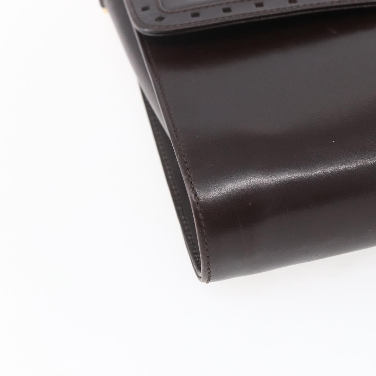 Gucci Vintage Shoulder Bag Leather, BROWN, LEATHER, Shoulder bag