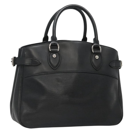 Louis Vuitton Passy Tote Epi Leather, BLACK, LEATHER, Tote bag