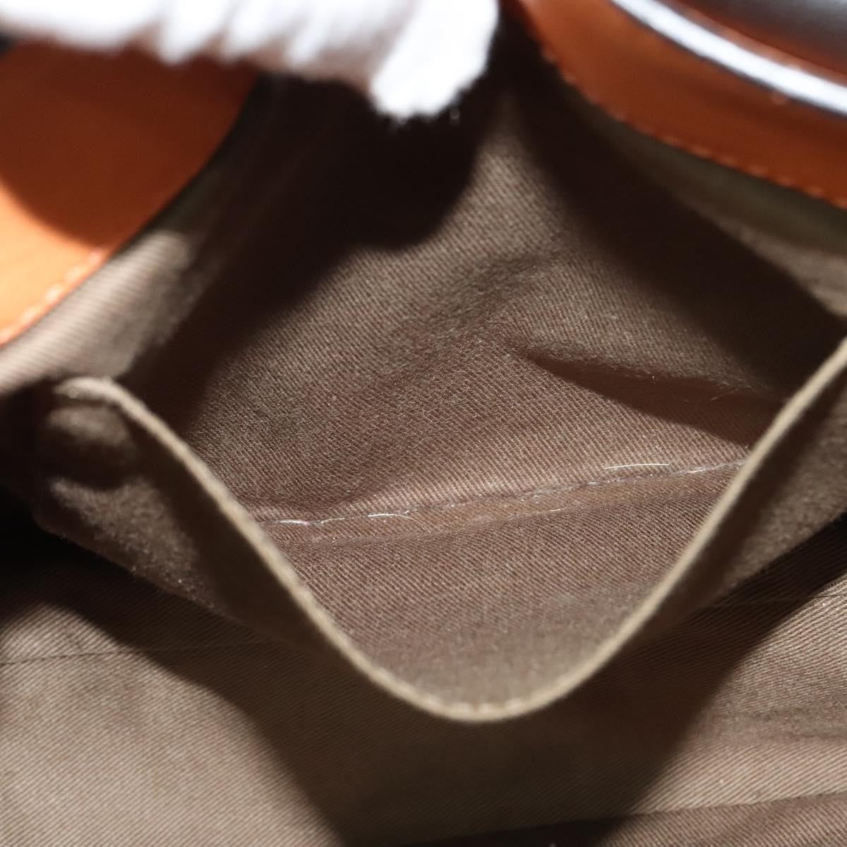 Chloe Elsie Shoulder Bag Perforated Leather, ORANGE, LEATHER, Shoulder bag