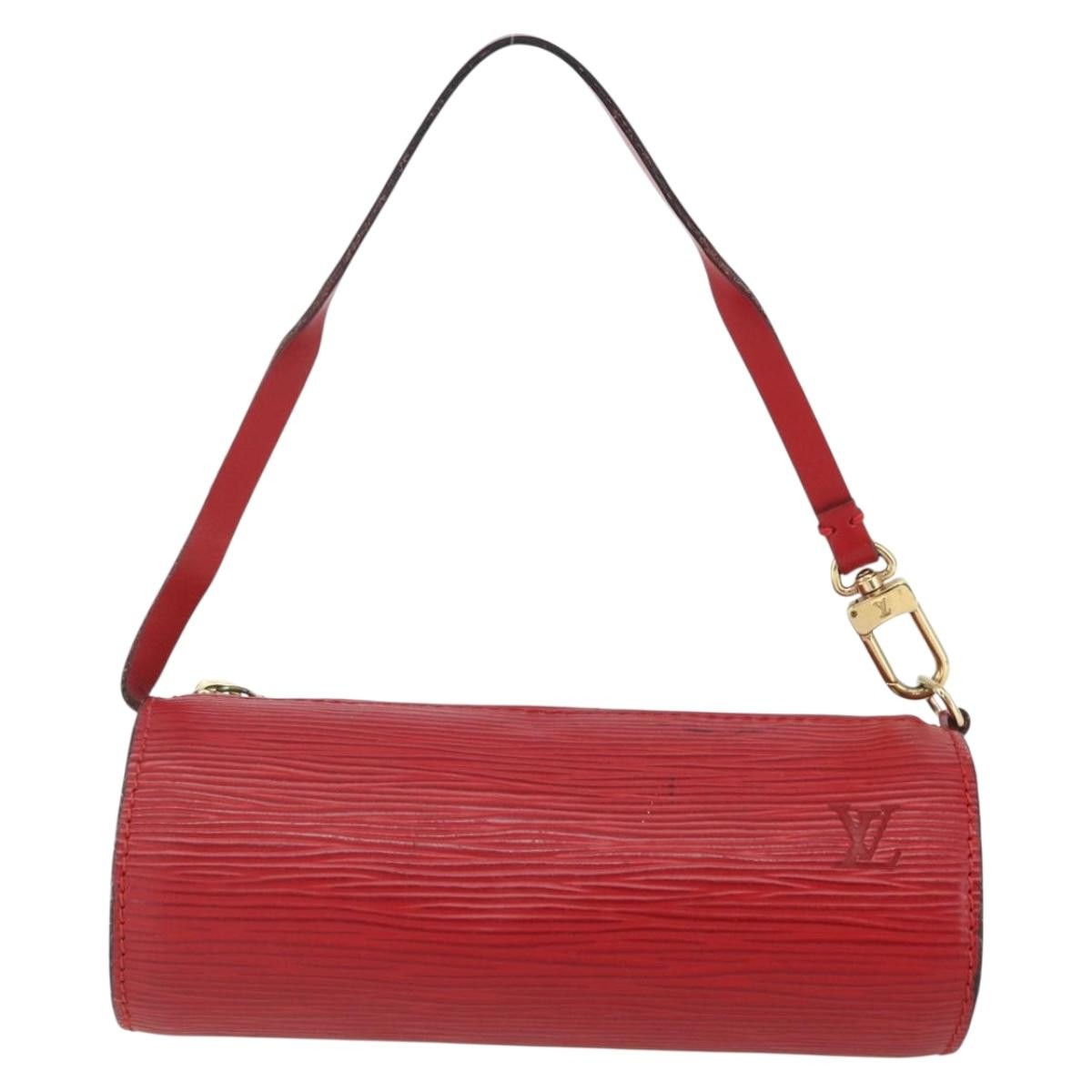 Louis Vuitton Soufflot Pochette Epi Leather, RED, LEATHER, Clutche & pouche