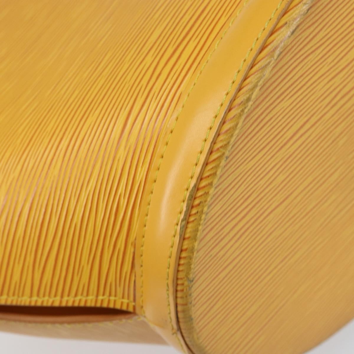 Louis Vuitton Saint Jacques Handbag Epi Leather, YELLOW, LEATHER, Shoulder bag