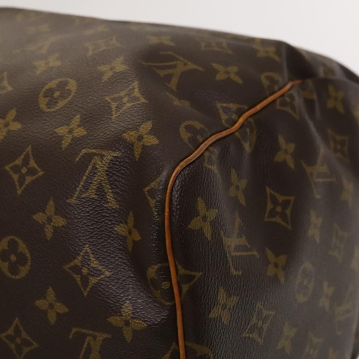 Louis Vuitton Keepall Bag Monogram Canvas, BROWN, CANVAS, Travel bag