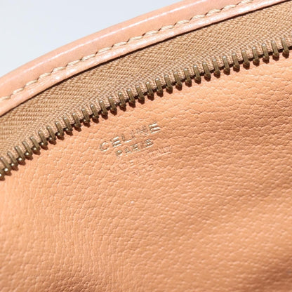 Celine Macadam Pochette Canvas and Leather, BROWN, CANVAS, Clutche & pouche