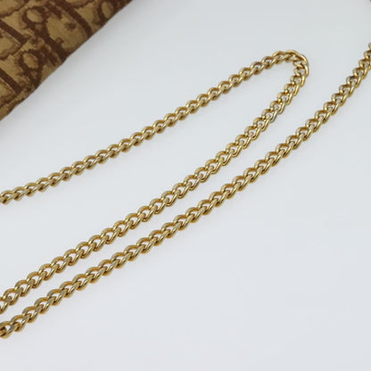 Christian Dior Vintage Trotter Flap Shoulder Bag Canvas, BROWN, CANVAS, Shoulder bag