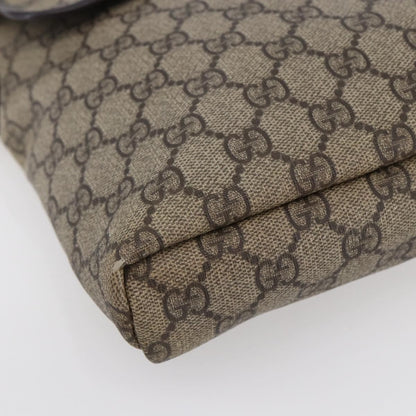 Gucci Flap Messenger GG Coated Canvas, BEIGE, CANVAS, Shoulder bag