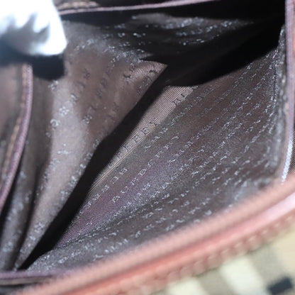 Burberry Chester Satchel Haymarket Coated Canvas, BEIGE, CANVAS, Handbag