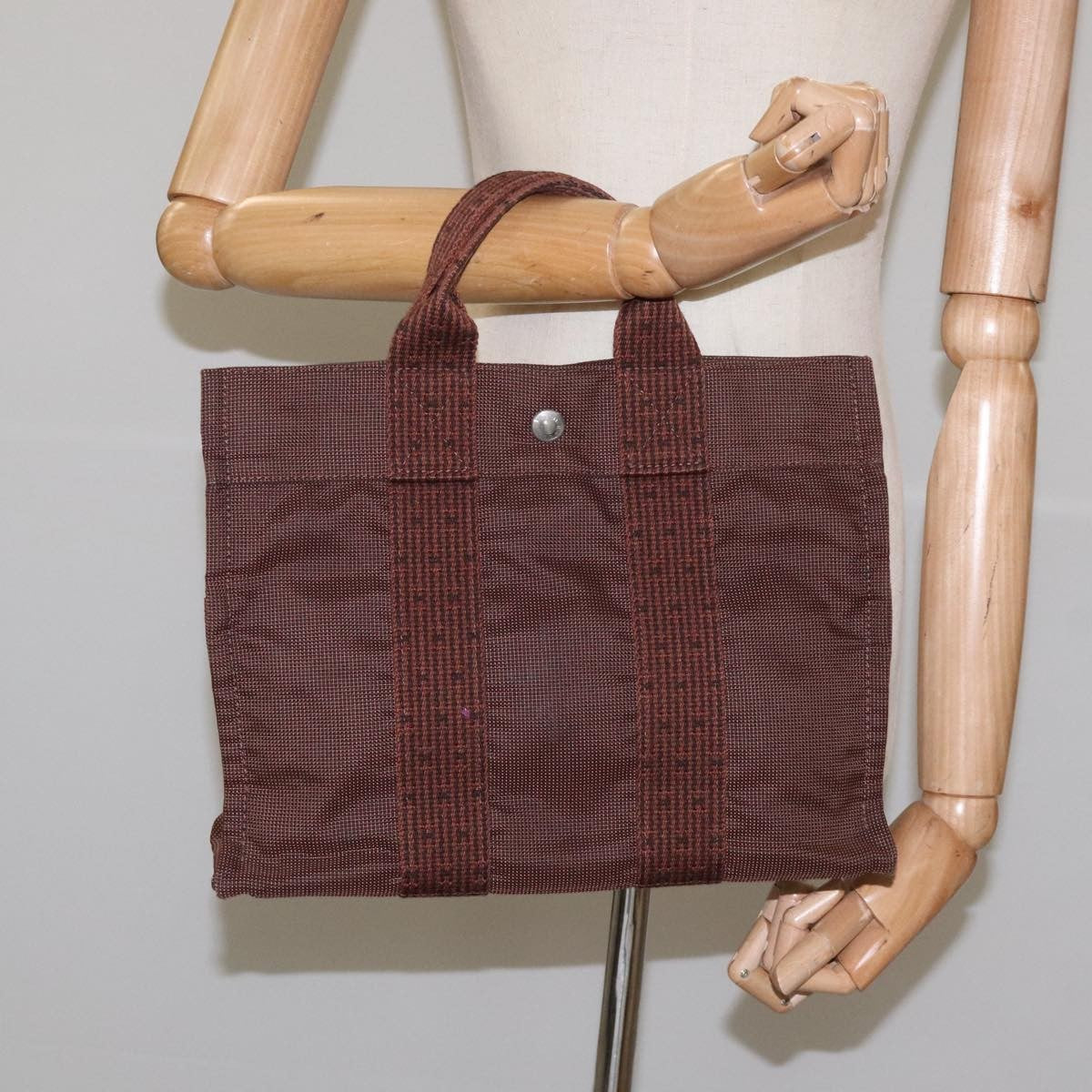Hermes Fourre-tout Herline Fourre-tout Herline, BROWN, CANVAS, Tote bag