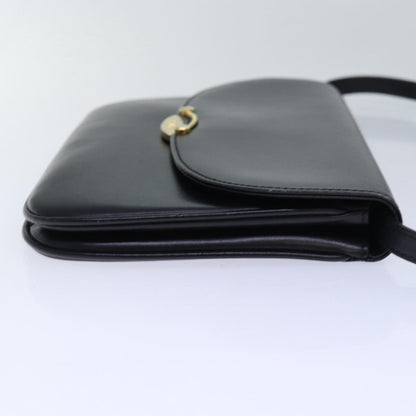 Bally Vintage Shoulder Bag Leather, Black, Leather, Shoulder Bag