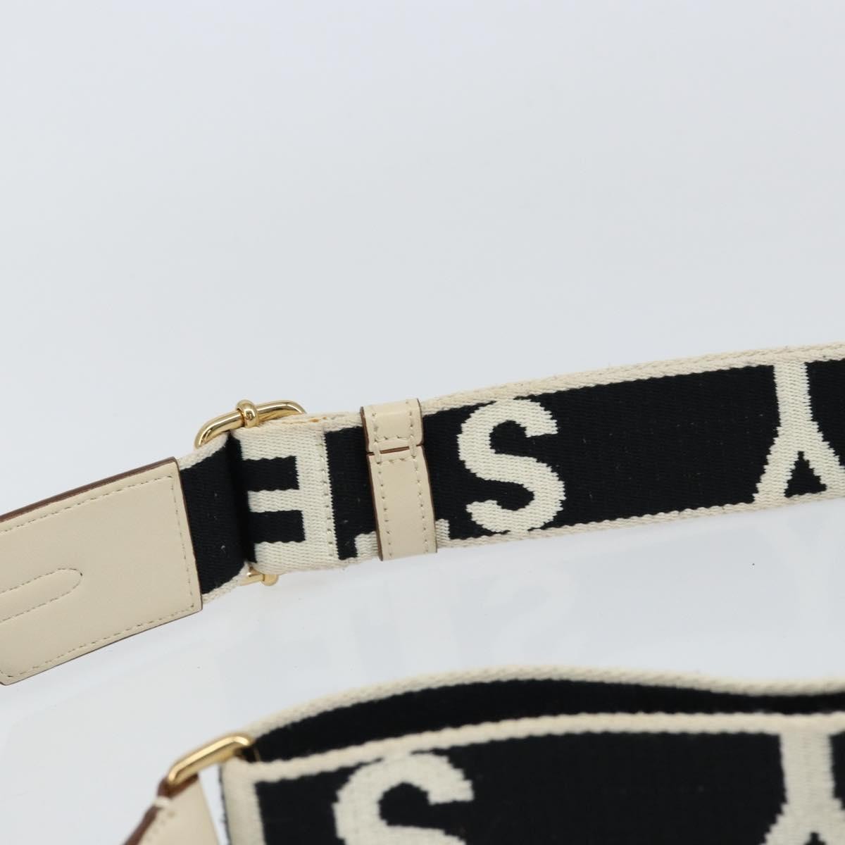 Stella McCartney Logo Crossbody Bag Perforated Faux Leather, BEIGE, LEATHER, Shoulder bag