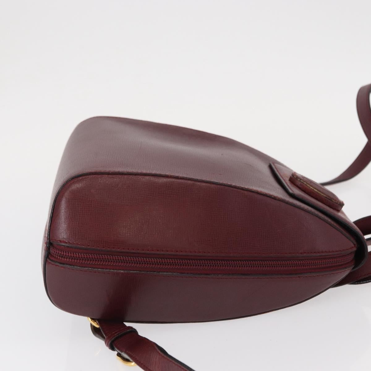 cartier Happy birthday backpack Leather, BURGUNDY, LEATHER, Backpack