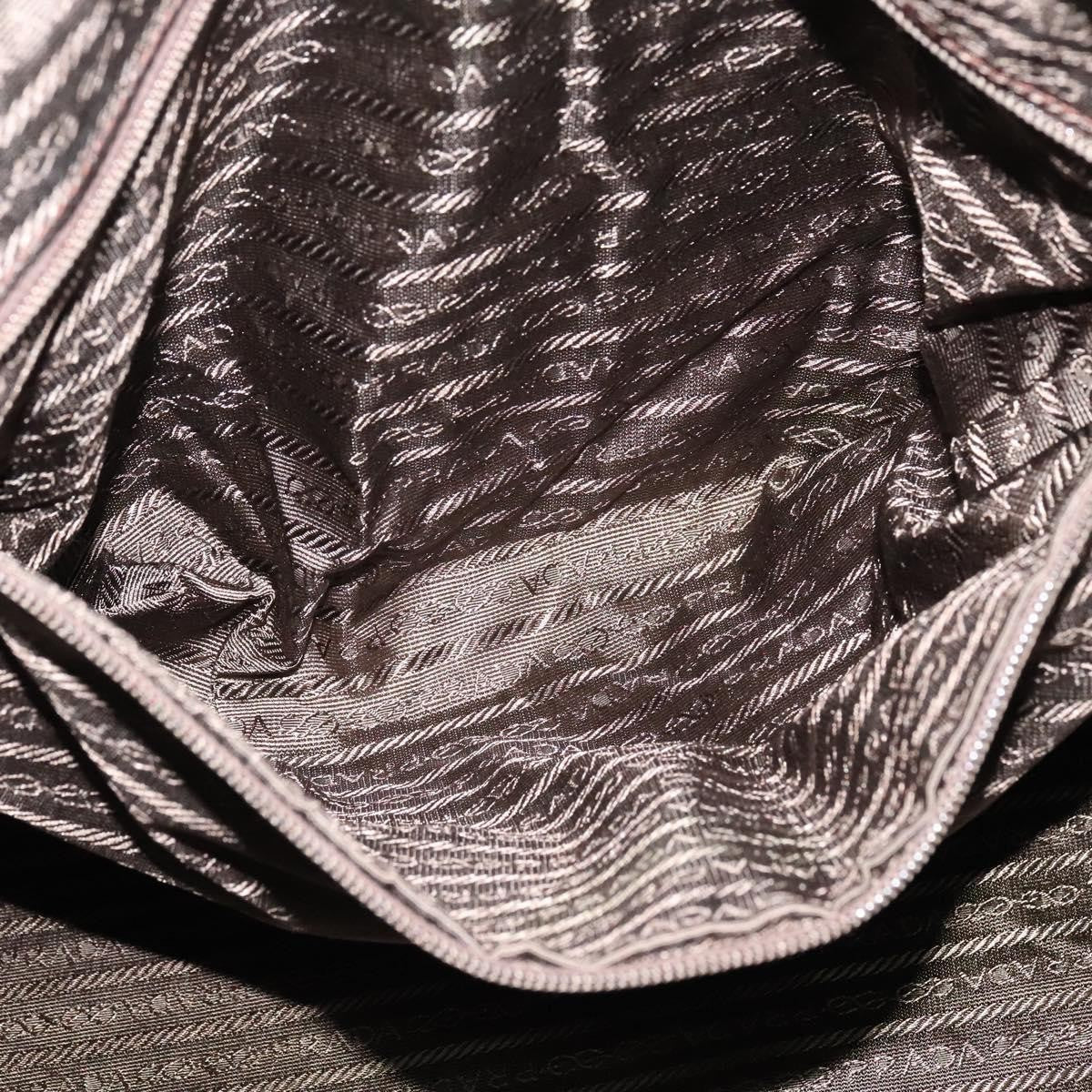 Prada Boston Bag Quilted tessuto, BROWN, NYLON, Travel bag