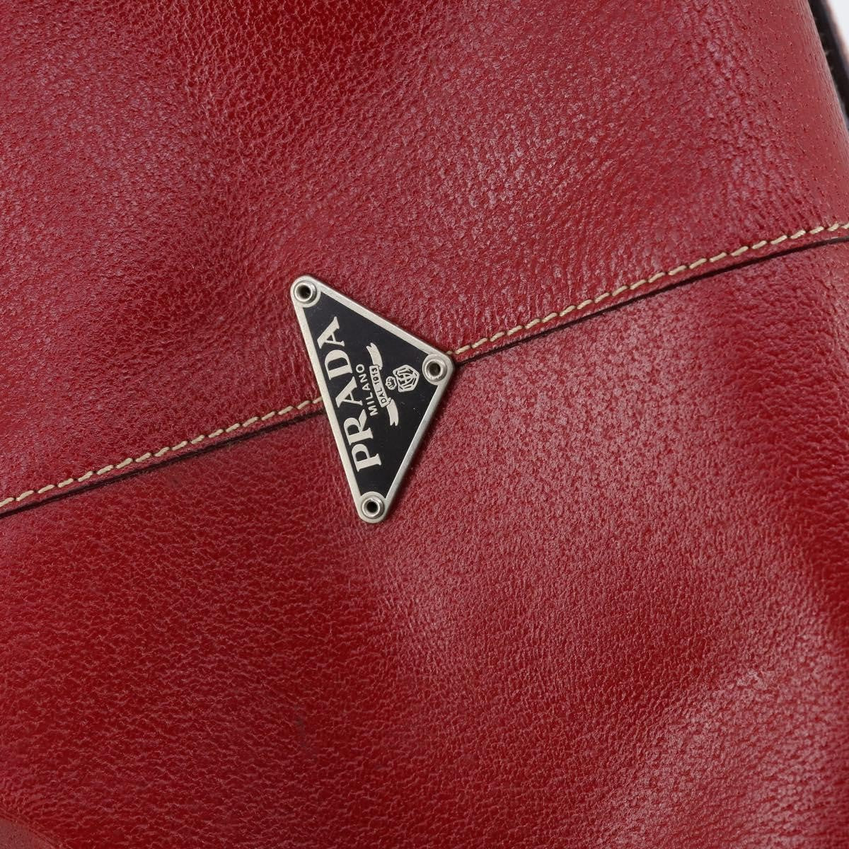 Prada Bowler Bag Canvas with Leather, BROWN, CANVAS, Travel bag